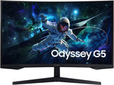 Samsung Odyssey G5 G55C Curved Gaming Monitor, 32" QHD VA Display, 165Hz Refresh Rate, 1ms (MPRT) Response Time, 1000R Curvature, AMD FreeSync, Black | LS32CG552EMXUE
